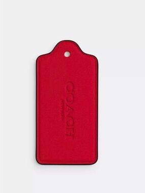 Coach Leather Hangtag